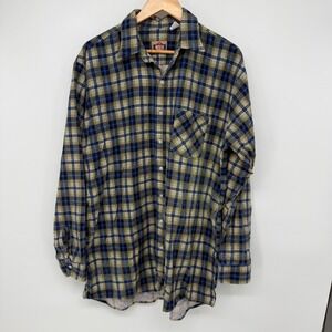 Vintage 90s American Edition Plaid Flannel Shirt XLT US Made Grunge Pristine